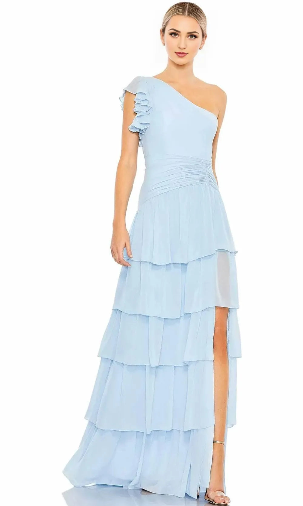 Asymmetric Sleeveless A-Line Elegant One-shoulder Floor length Prom Dress Hot Sale For Women