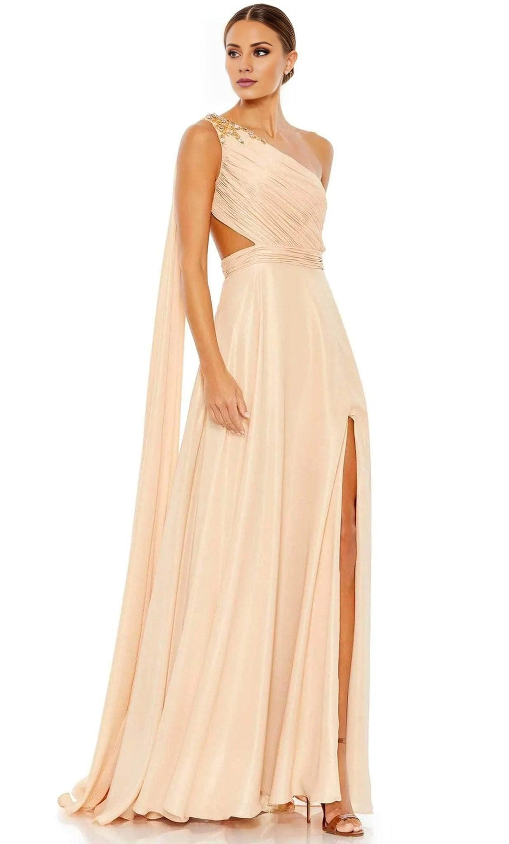 Asymmetric Sleeveless A-line Enchanting Floor length Prom Dress For Sale For Women