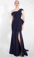 Asymmetric Sleeveless Mermaid Trendy Off the shoulder Floor length Prom Dress For Sale For Ladies