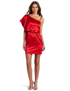Asymmetric Sleeveless Sheath Classic Off the shoulder Short Prom Dress Hot Sale For Adults