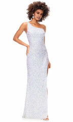 Asymmetric Sleeveless Sheath Gorgeous Off the shoulder Floor length Long Prom Dress For Sale For Women