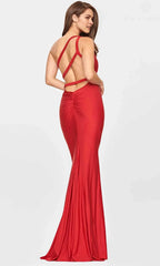 Asymmetric Sleeveless Sheath Modern Off the shoulder Floor Length Prom Dress For Sale For Ladies