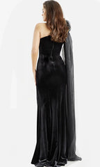 Asymmetric Sleeveless Sheath Unique Floor length Long Prom Dress For Sale For Ladies