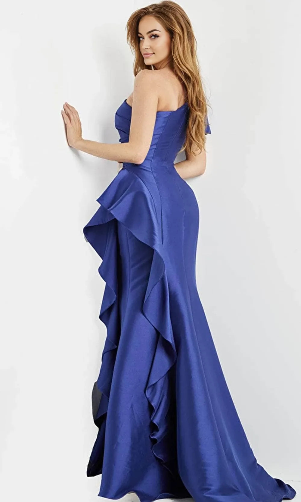 Robe de bal longue asymétrique sans manches coupe fourreau vintage pour femme à vendre