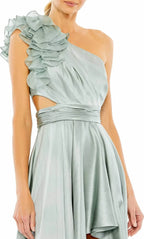 Asymmetrical Sleeveless A-Line Elegant One-shoulder Floor length Long Prom Dress Hot Sale For Women