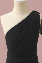 Asymmetrical Sleeveless A-Line Fashion One Shoulder Floor length Party Dress For Sale For Ladies