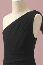 Asymmetrical Sleeveless A-Line Fashion One Shoulder Floor length Party Dress For Sale For Ladies