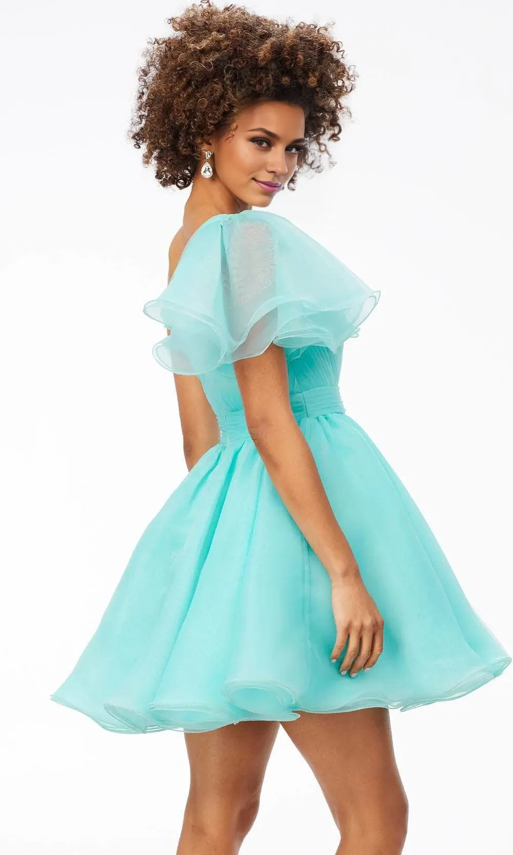 Asymmetrical Sleeveless A-line Elegant Short One-shoulder Prom Dress Hot Sale For Ladies