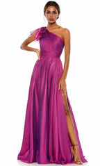 Asymmetrical Sleeveless A-line Simple One-shoulder Floor length Long Prom Dress Hot Sale For Women