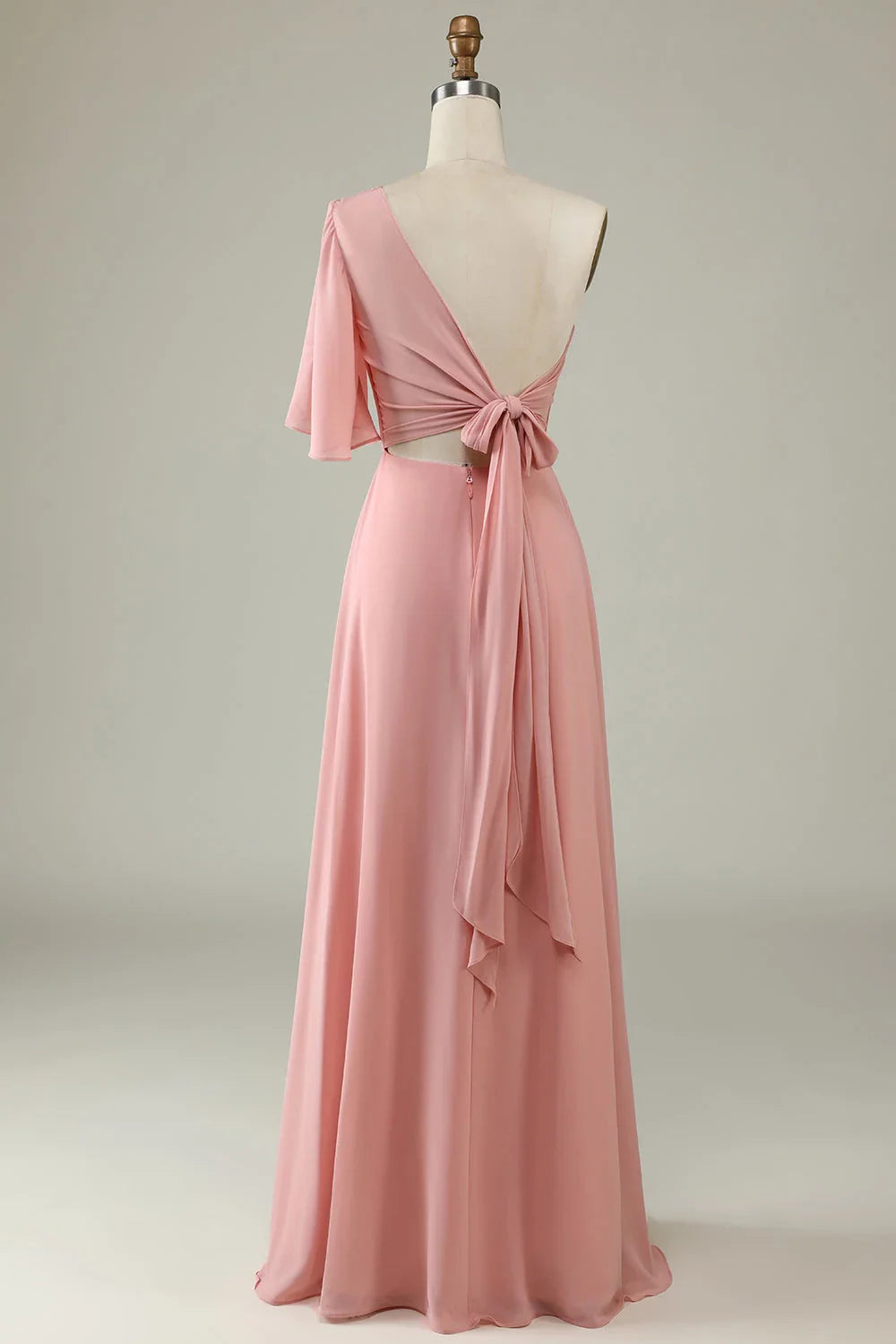 Asymmetrical Sleeveless Column Pretty One Shoulder Floor length Party Dress Hot Sale For Ladies