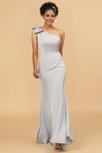 Asymmetrical Sleeveless Mermaid Gorgeous One Shoulder Floor Length Prom Dress Hot Sale For Women