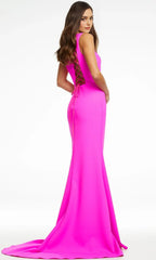 Asymmetrical Sleeveless Mermaid Pretty Off the shoulder Floor length Long Prom Dress Hot Sale For Women