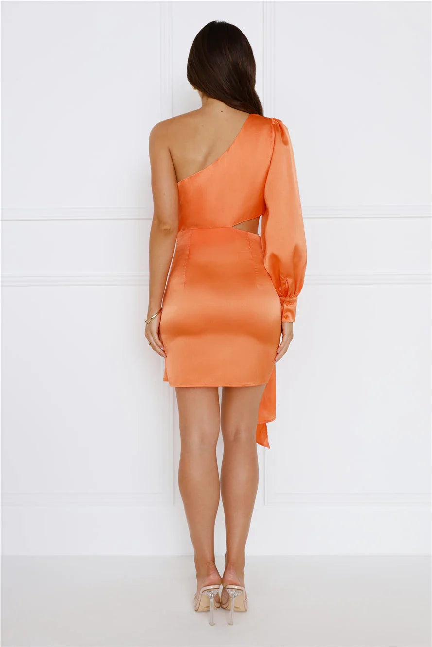 Asymmetrical Sleeveless Sheath Classic One-shoulder Short Party Dress Hot Sale For ladies