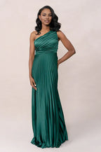 Bargain A-Line One Shoulder Sleeveless Floor-Length Prom Dress