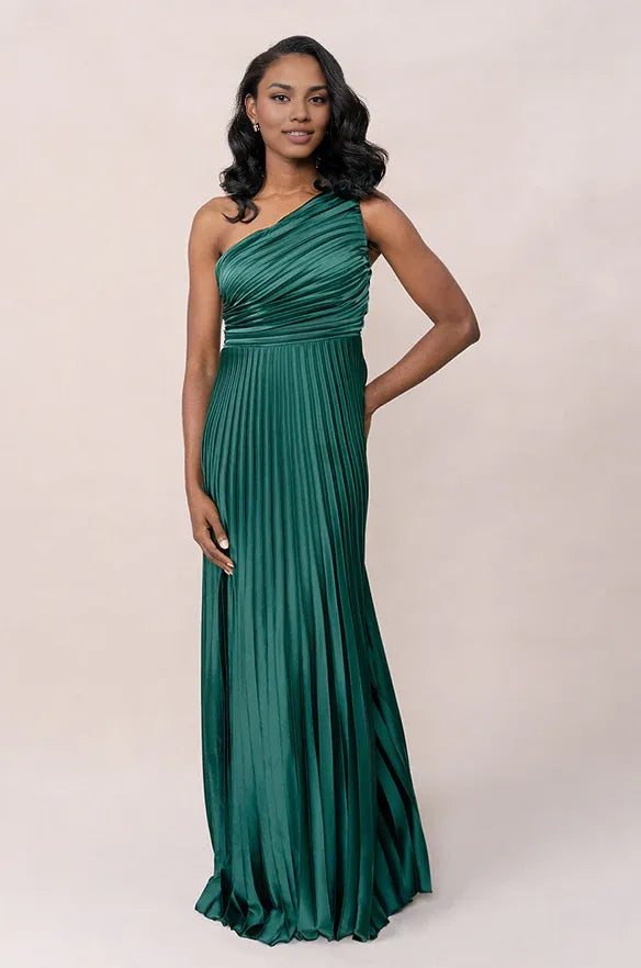 Bargain A-Line One Shoulder Sleeveless Floor-Length Prom Dress