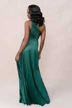 Bargain A-Line One Shoulder Sleeveless Floor-Length Prom Dress