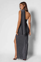 Bargain Bodycon Scarf Neck Sleeveless Ankle-Length Prom Dress