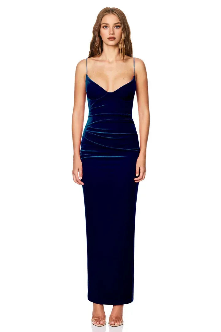 Bargain Column Sweetheart Neck Sleeveless Ankle-Length Prom Dress