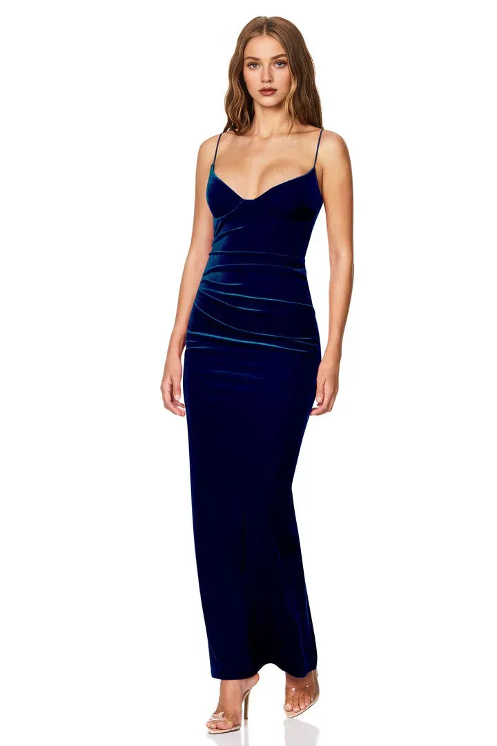 Bargain Column Sweetheart Neck Sleeveless Ankle-Length Prom Dress
