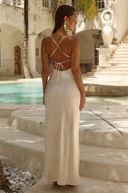 Bargain Fitted Spaghetti Straps Sleeveless Floor-Length Prom Dress