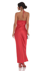 Bargain Sheath/Column Halter Neck Sleeveless Zipper Up Floor-Length Prom Dress