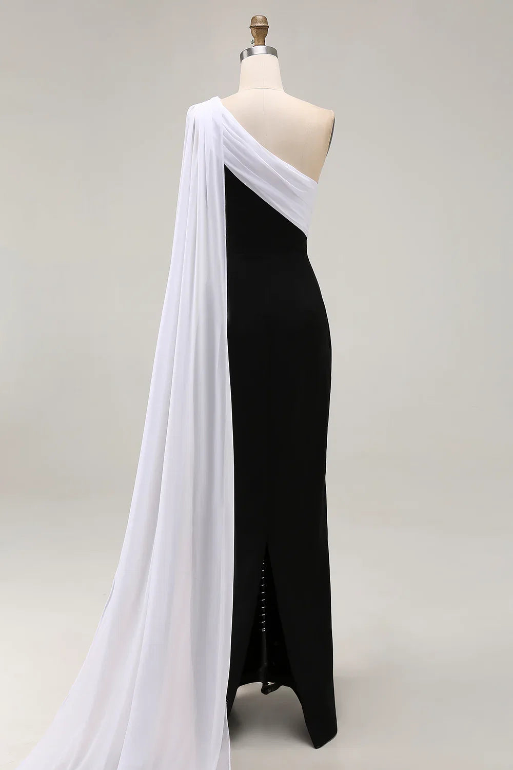 Bargain Sheath/Column One Shoulder Sleeveless Floor-Length Evening Dress