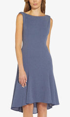 Bateau Sleeveless Trumpet Classic Off the shoulder Knee Length Prom Dress For Sale For Women