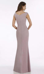 Bateau Sleeveless Trumpet Fashion Off the shoulder Floor length Prom Dress Hot Sale For Women