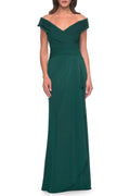 Beautiful Sheath Off Shoulder Sleeveless Zipper Back Floor Length Evening Dress