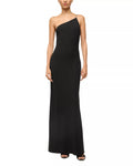 Beautiful Sheath One Shoulder Sleeveless Open Back Floor Length Prom Dress