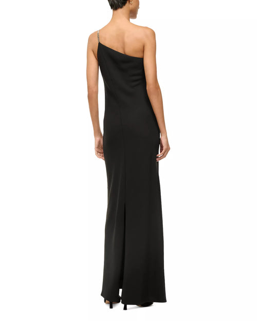 Beautiful Sheath One Shoulder Sleeveless Open Back Floor Length Prom Dress