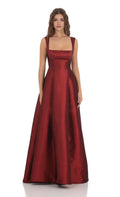 A-Line/Princess Regular Straps Sleeveless Up Floor-Length Prom Dress
