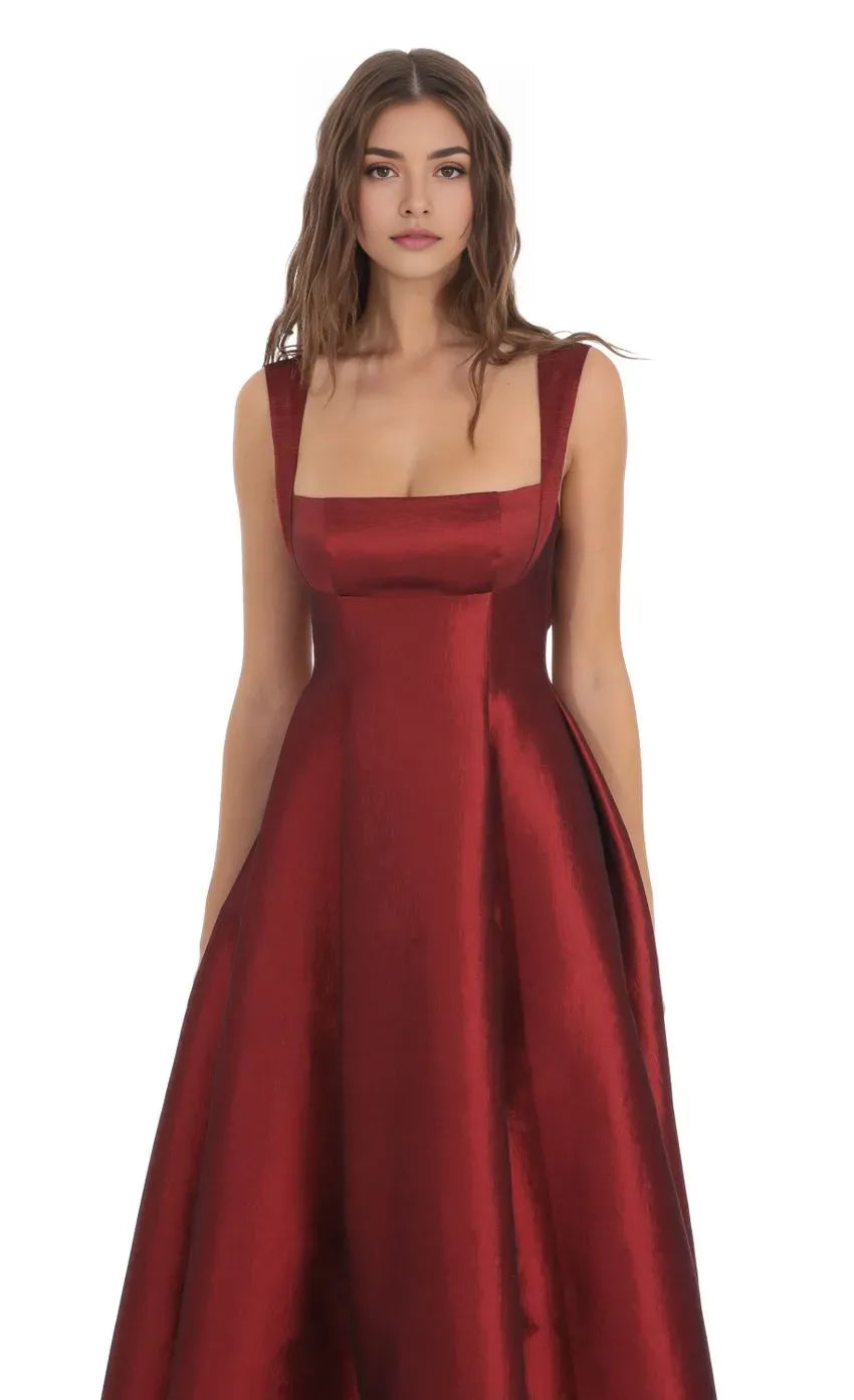 A-Line/Princess Regular Straps Sleeveless Up Floor-Length Prom Dress