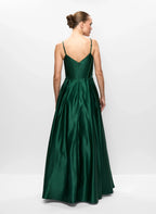 A-Line Spaghetti Straps Sleeveless Floor-Length Prom Dress