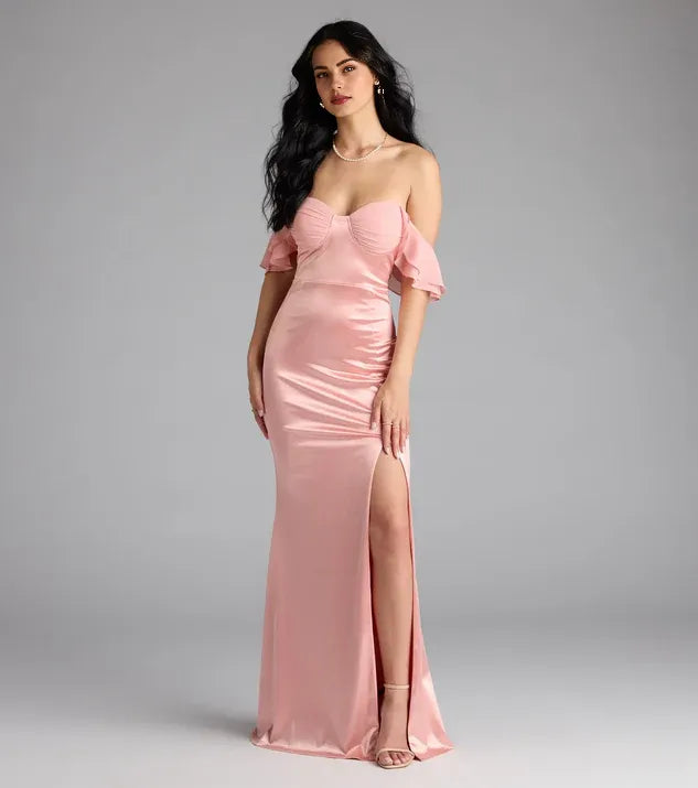 Mermaid Sweetheart Neck Sleeveless Zipper Up Floor-length Prom Dress