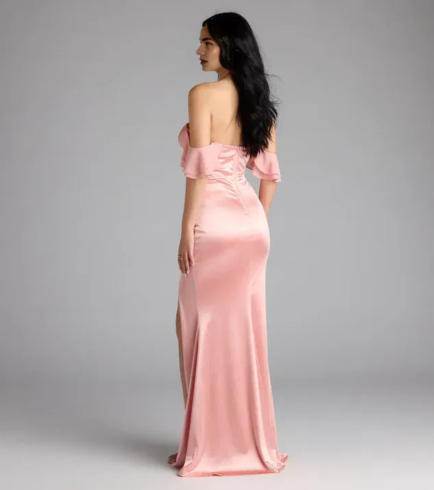 Mermaid Sweetheart Neck Sleeveless Zipper Up Floor-length Prom Dress