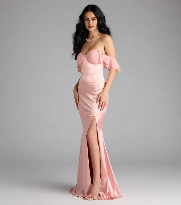 Mermaid Sweetheart Neck Sleeveless Zipper Up Floor-length Prom Dress