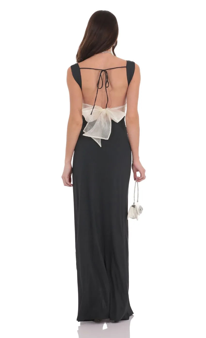 Sheath/Column Cowl Neck Open Back Up Floor-Length Prom Dress