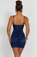 Sheath/Column Deep V Neck Sleeveless Backless Short-Mini Homecoming Dress