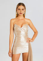 Sheath/Column Strapless Sleeveless Side Zip Short-Mini Homecoming Dress