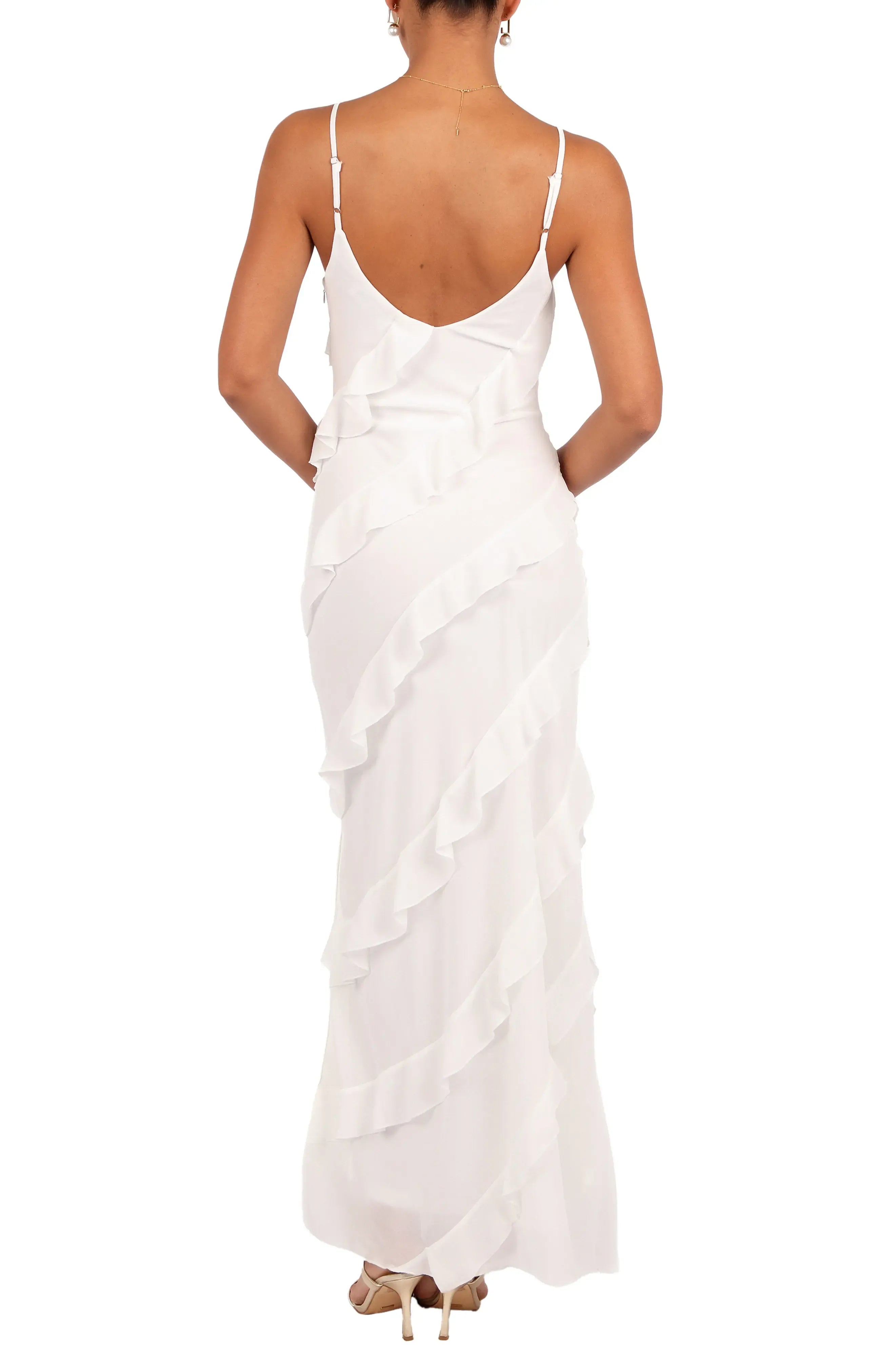 Sheath Spaghetti Straps Sleeveless Ankle-Length Prom Dress