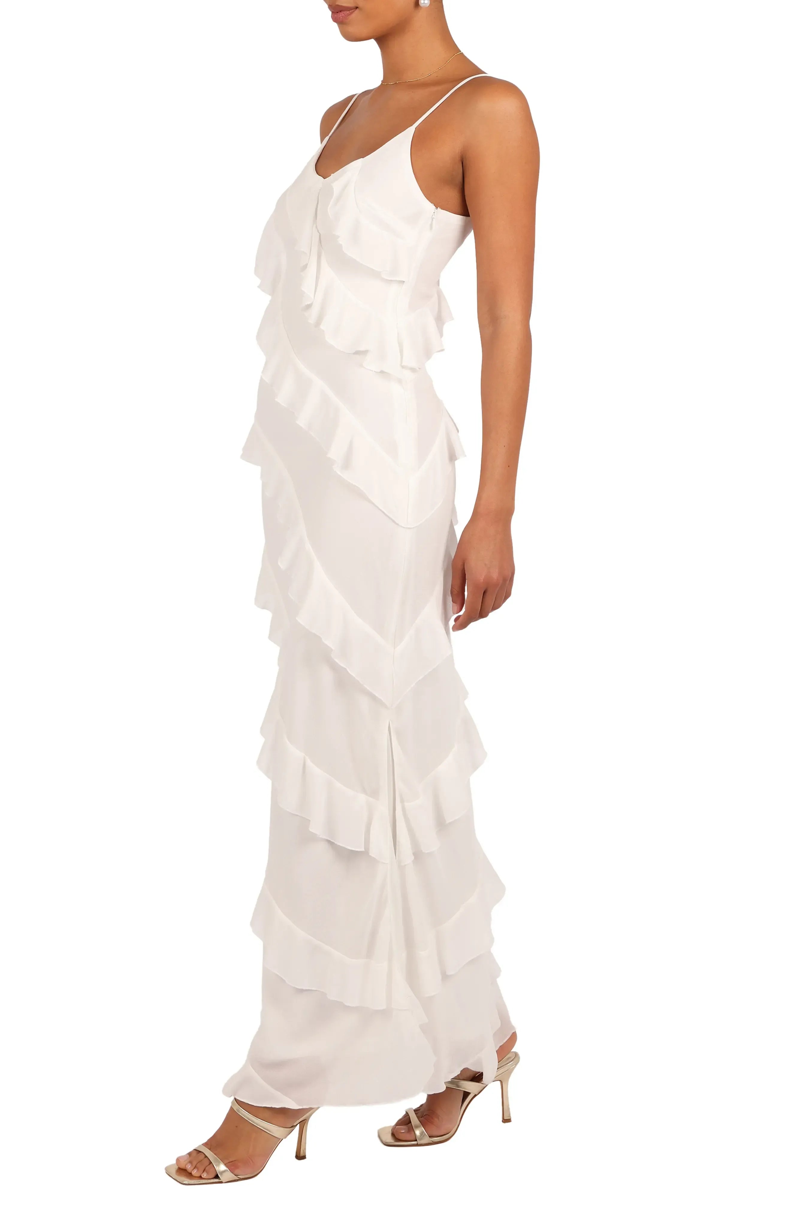 Sheath Spaghetti Straps Sleeveless Ankle-Length Prom Dress