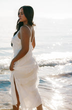 Sheath Spaghetti Straps Sleeveless Ankle-Length Prom Dress
