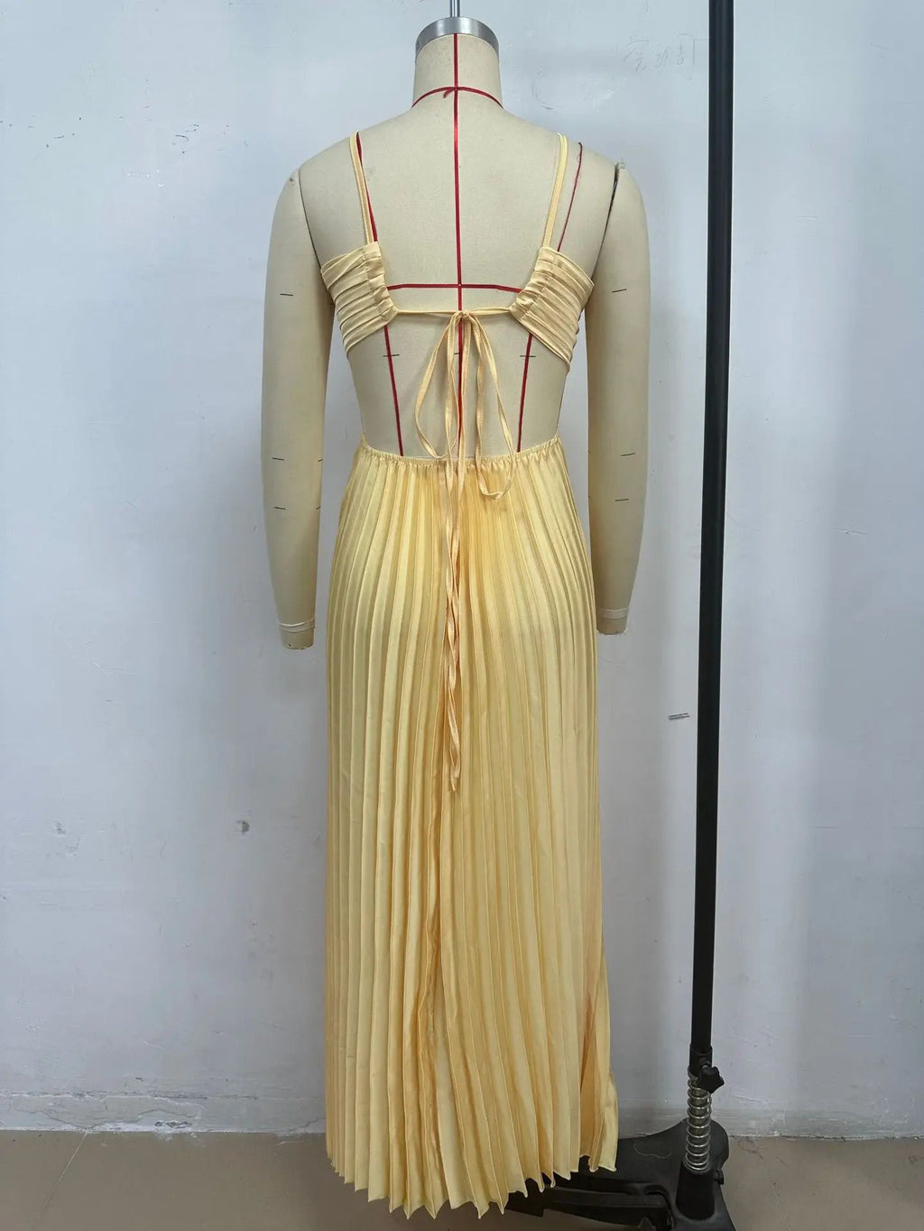Best Sellers Spaghetti Straps Sleeveless A-Line Cutout Back Long Prom Dress