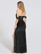 Charming Trumpet Off Shoulder Sleeveless Backless Floor-Length Prom Dress