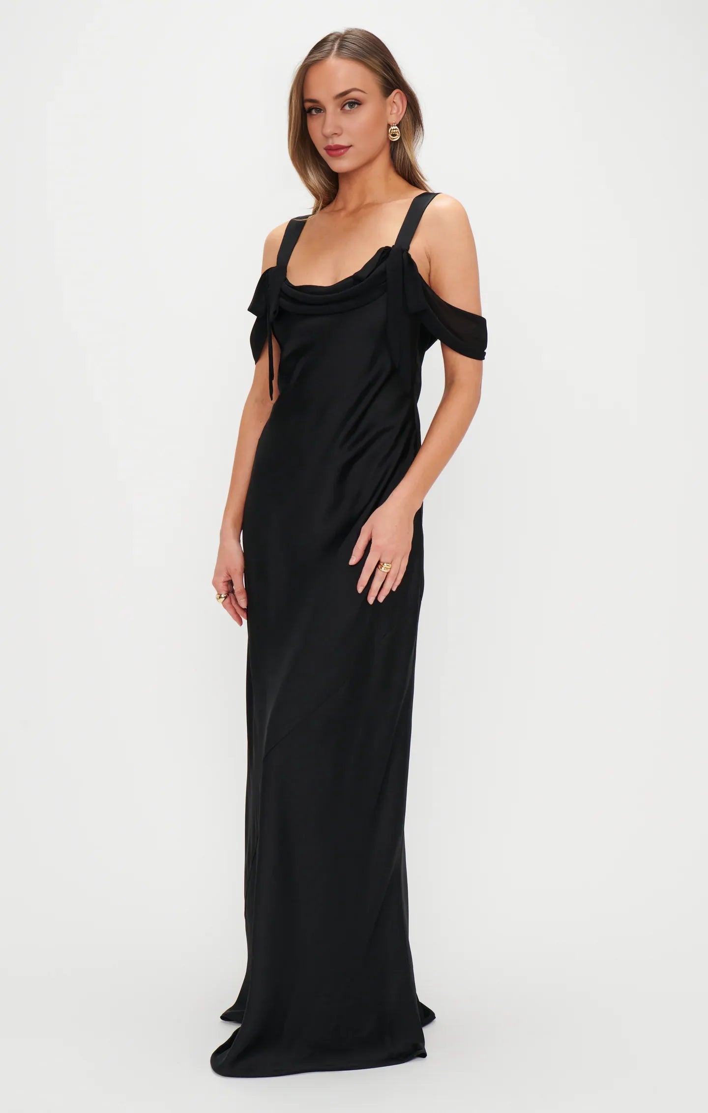 Dress Regular Straps Square Neck Sleeveless Maxi Dress Column Simple Backless Prom Dress
