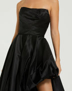 A-Line/Princess Strapless Sleeveless Zipper Up Sweep/Brush Train Prom Dress