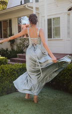 Dress Regular Straps Square Neck Sleeveless Maxi Dress Column Simple Crisscross Back Prom Dress With Slit