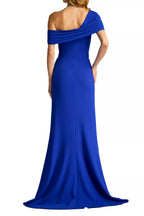 Bold Mermaid Off the Shoulder Ruffle Accent Train Floor Length For Women Prom Dress