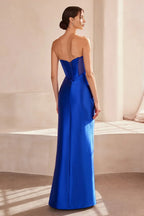 Bold Mermaid Sweetheart Strapless Lace Up Back Floor Length Prom Dress